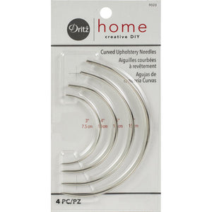 Dritz Curved Upholstery Needles, Assorted, 4 pc