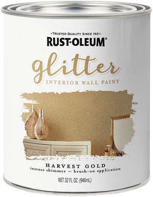Rust-Oleum Glitter Interior Wall Paint 32oz-Iridescent Clear
