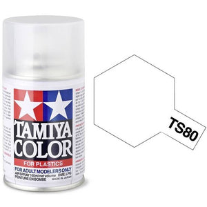  Tamiya TS-80 Clear Flat Spray 100ml : Arts, Crafts