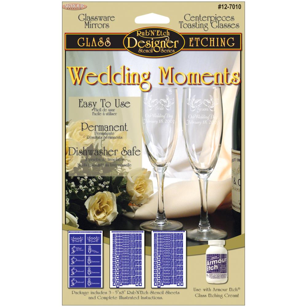 Rub 'n' Etch Glass Etching Stencils 5X8 1/Pkg-Butterflies